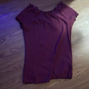 Burgundy shirt. XL